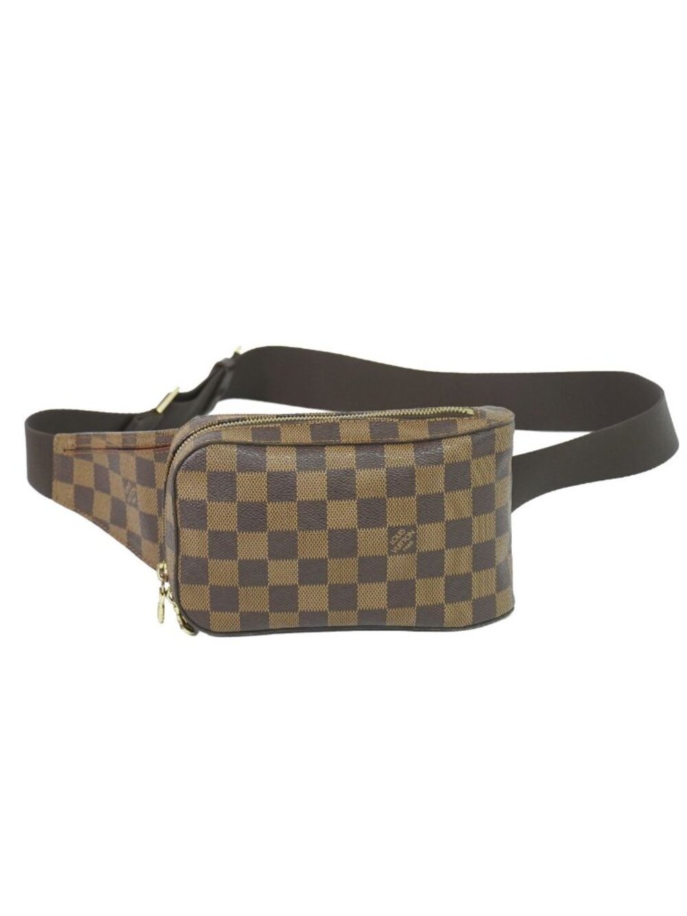 Louis Vuitton LV Damier Geronimos Ebene Belt Bag Brown